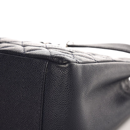 Chanel Caviar Quilted Grand Shopping Tote GST Navy Blue 11 of 11
