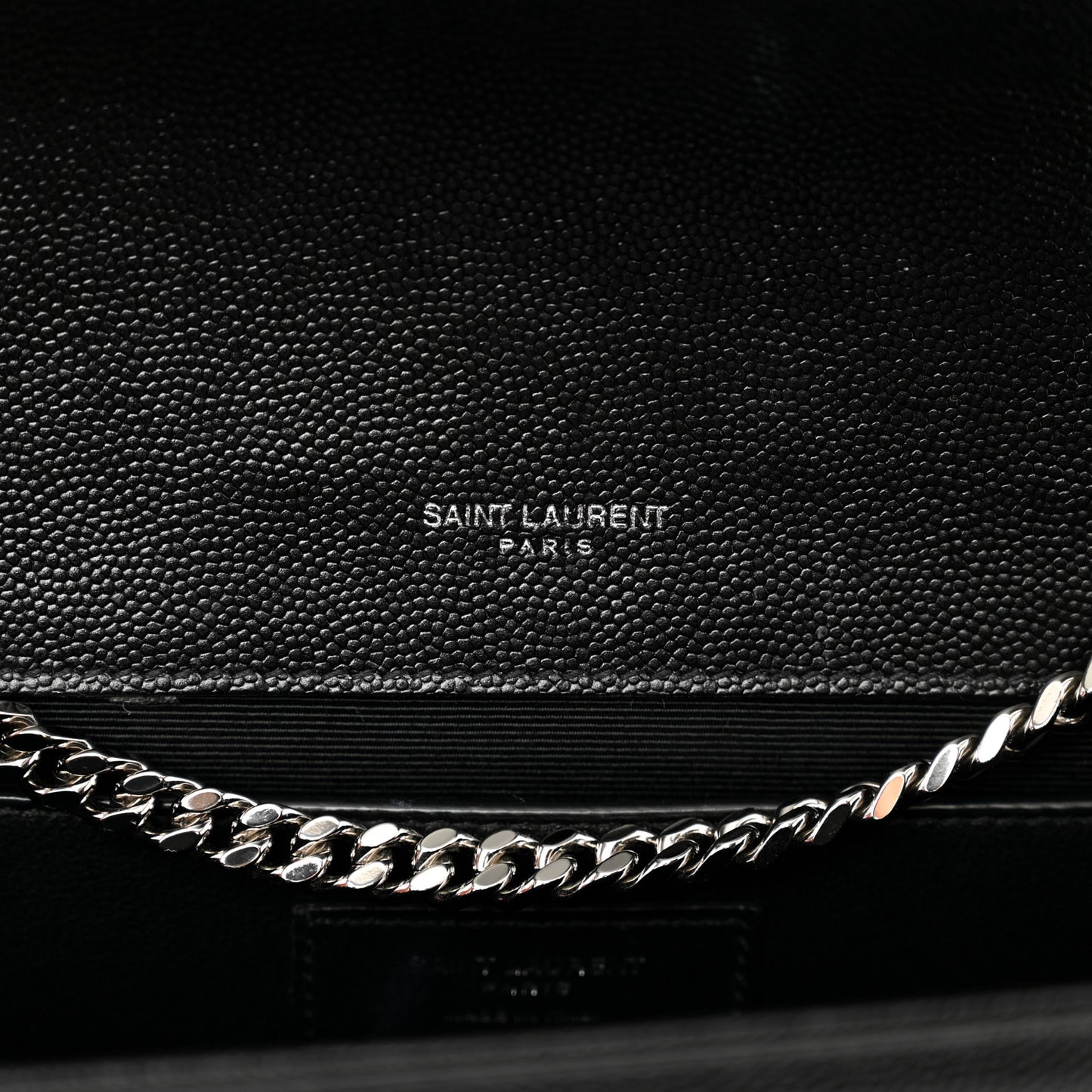 Grain De Poudre Medium Classic Monogram Kate Satchel Black