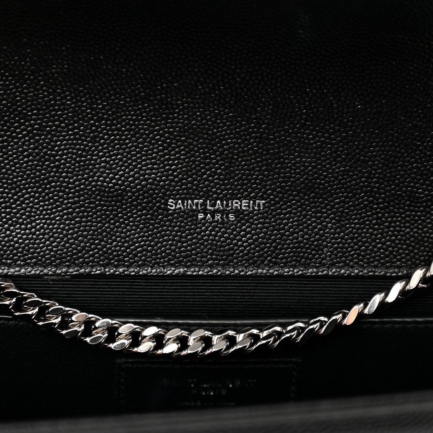 Saint Laurent Grain De Poudre Medium Classic Monogram Kate Satchel Black 7 of 12