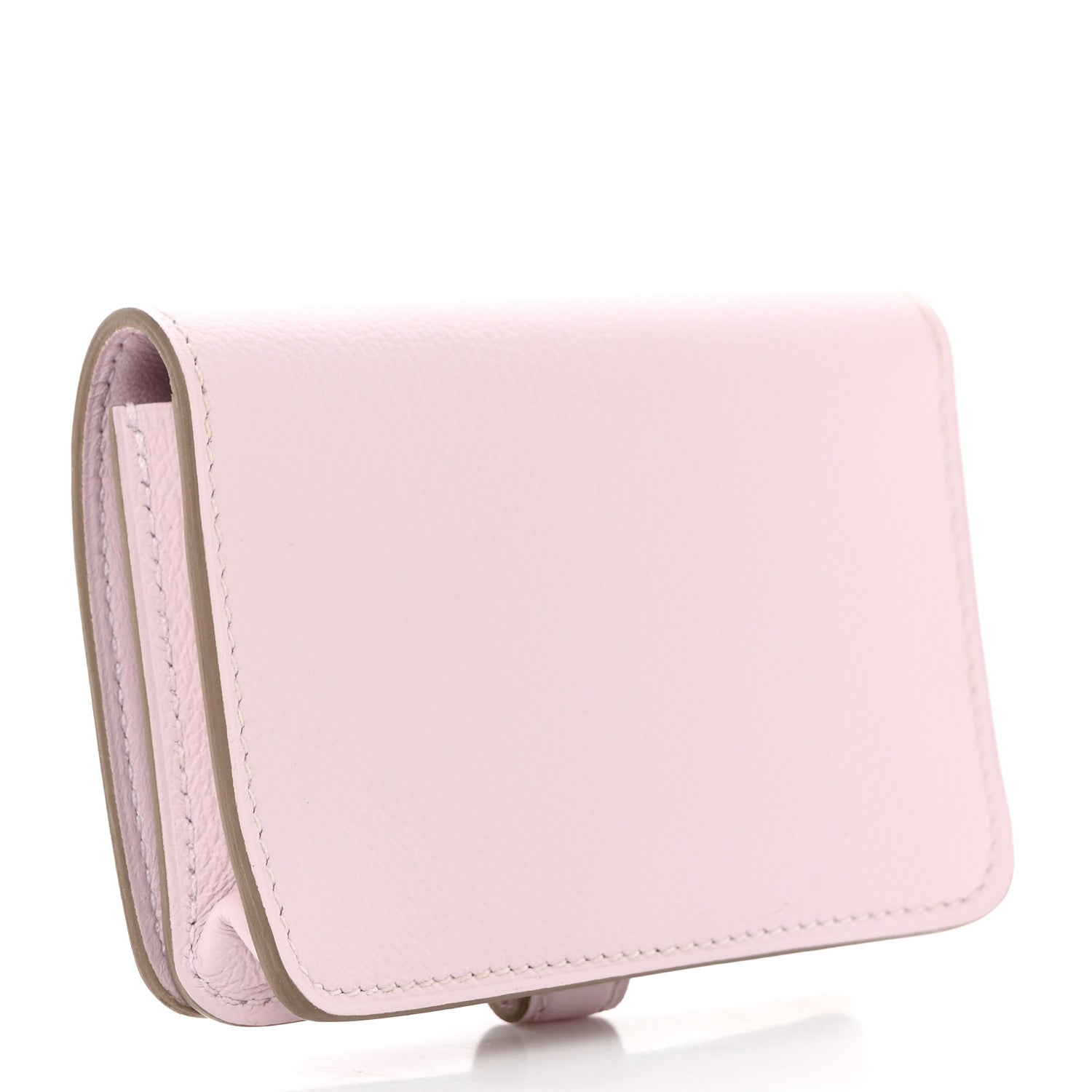Hermes Evercolor Dogon Card Case Mauve Pale 3 of 8