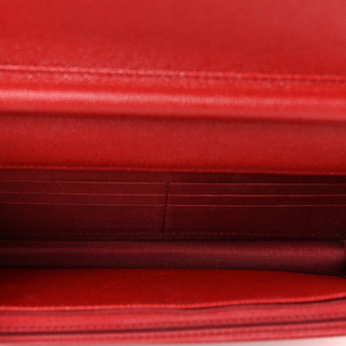 Caviar Quilted Vintage Mademoiselle Wallet On Chain WOC Red