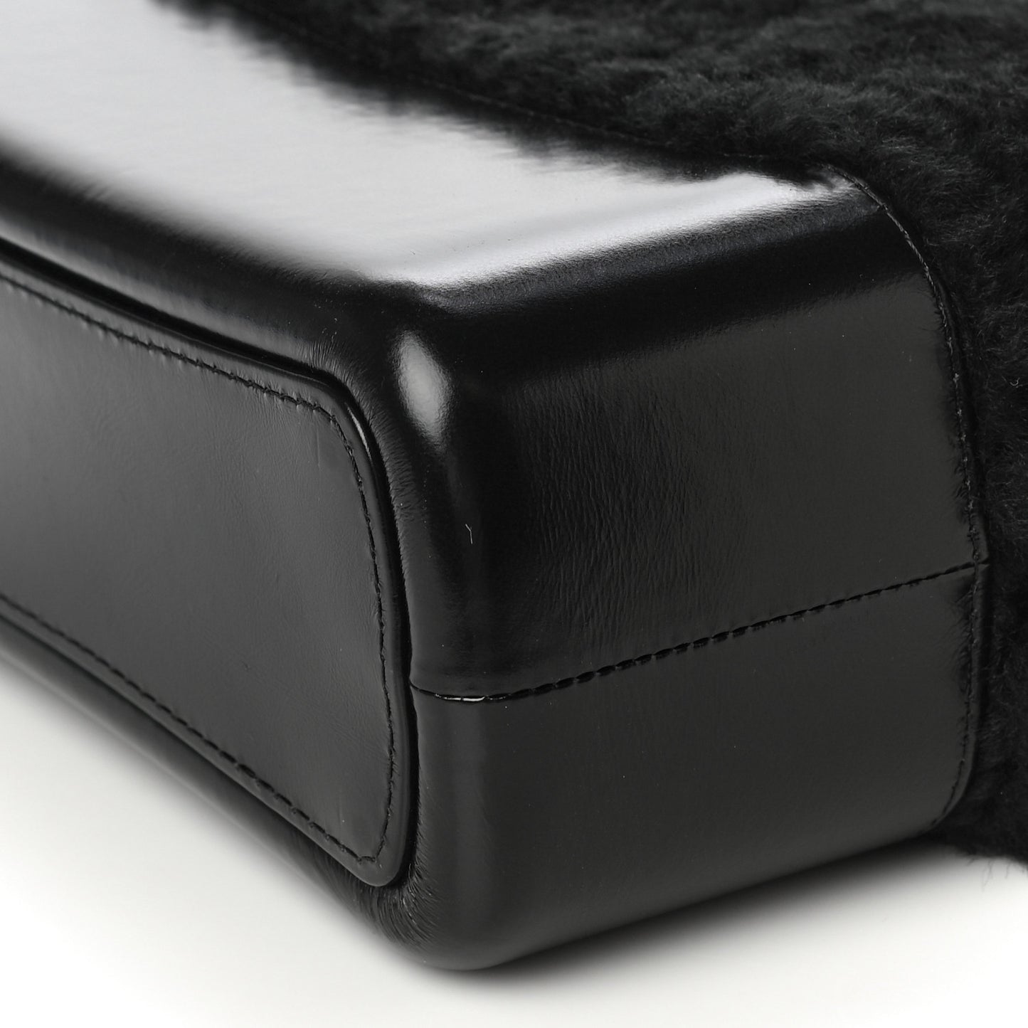 Shearling Medium Gabrielle Hobo Black