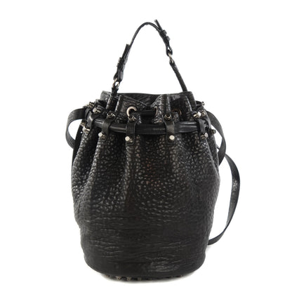Alexander Wang Pebbled Lambskin Diego Bucket Bag Black Nickel Hardware 1 of 7