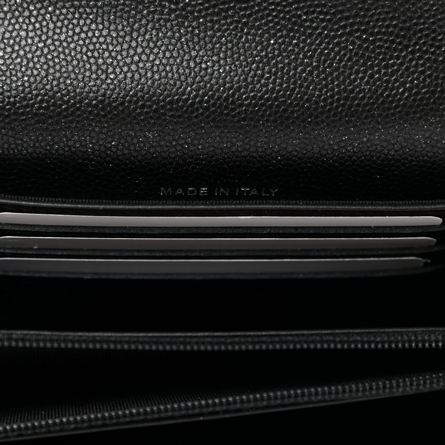 Chanel Iridescent Caviar Quilted Medium Flap Wallet Black 7 of 9