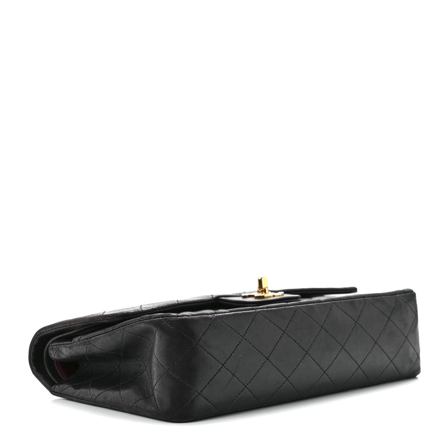 Chanel Lambskin Quilted Medium Double Flap Black 4 of 12