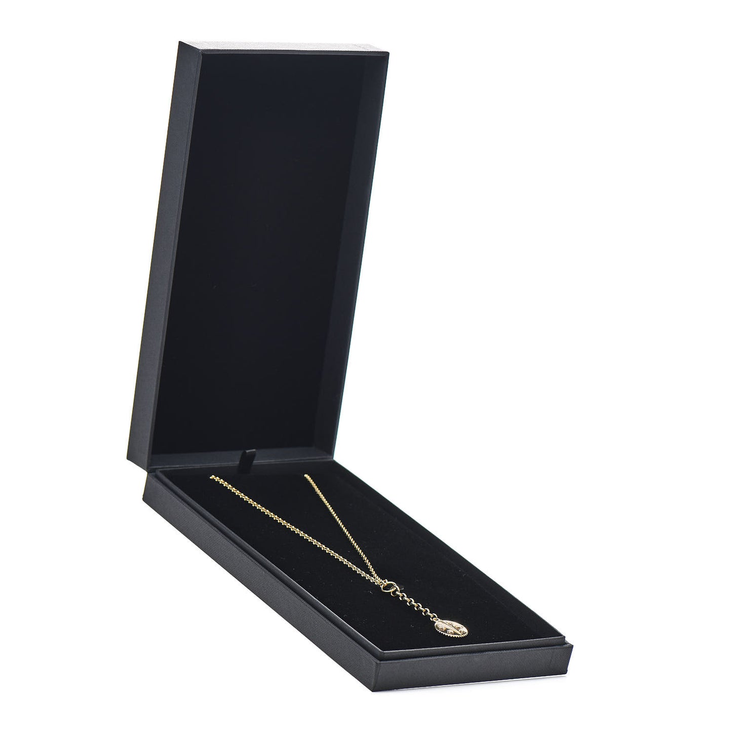 18K Yellow Gold Diamond Small Resilience Medallion Mixed Belcher Extension Chain Necklace
