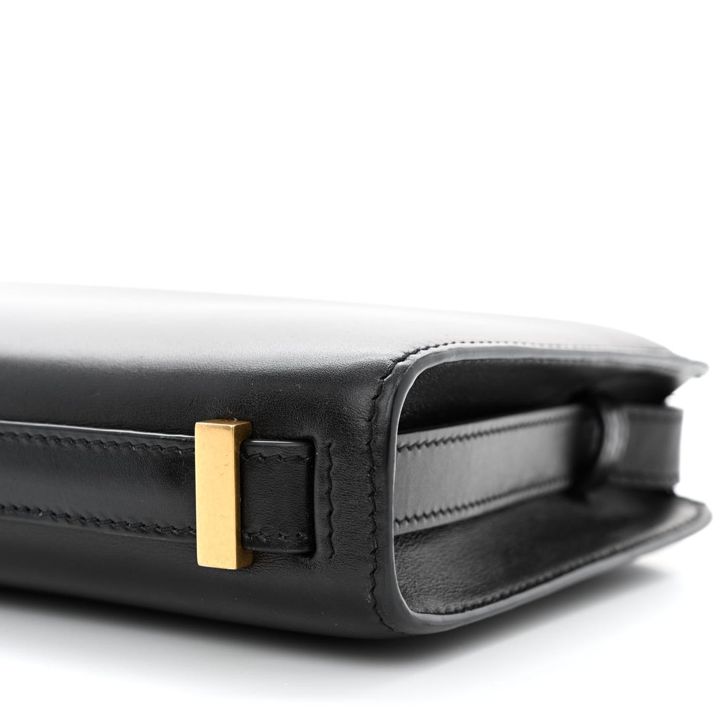 Calfskin Reverse Satchel Black