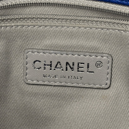 Chanel Caviar Quilted Easy Zip Flap Tote Blue 8 of 11