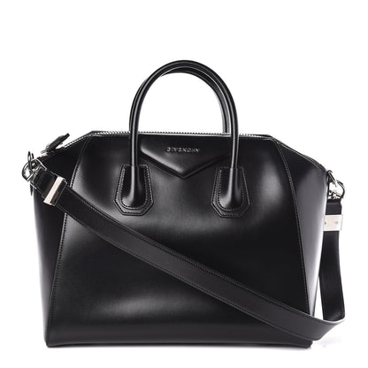 Givenchy Shiny Lord Calfskin Medium Antigona Black 1 of 10