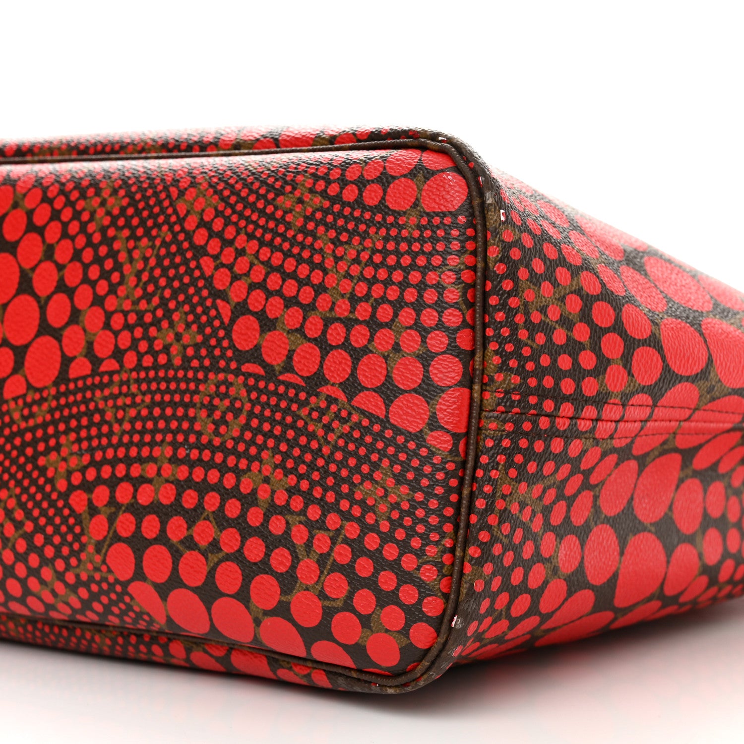 Louis Vuitton Monogram Kusama Waves Neverfull MM Red 11 of 21