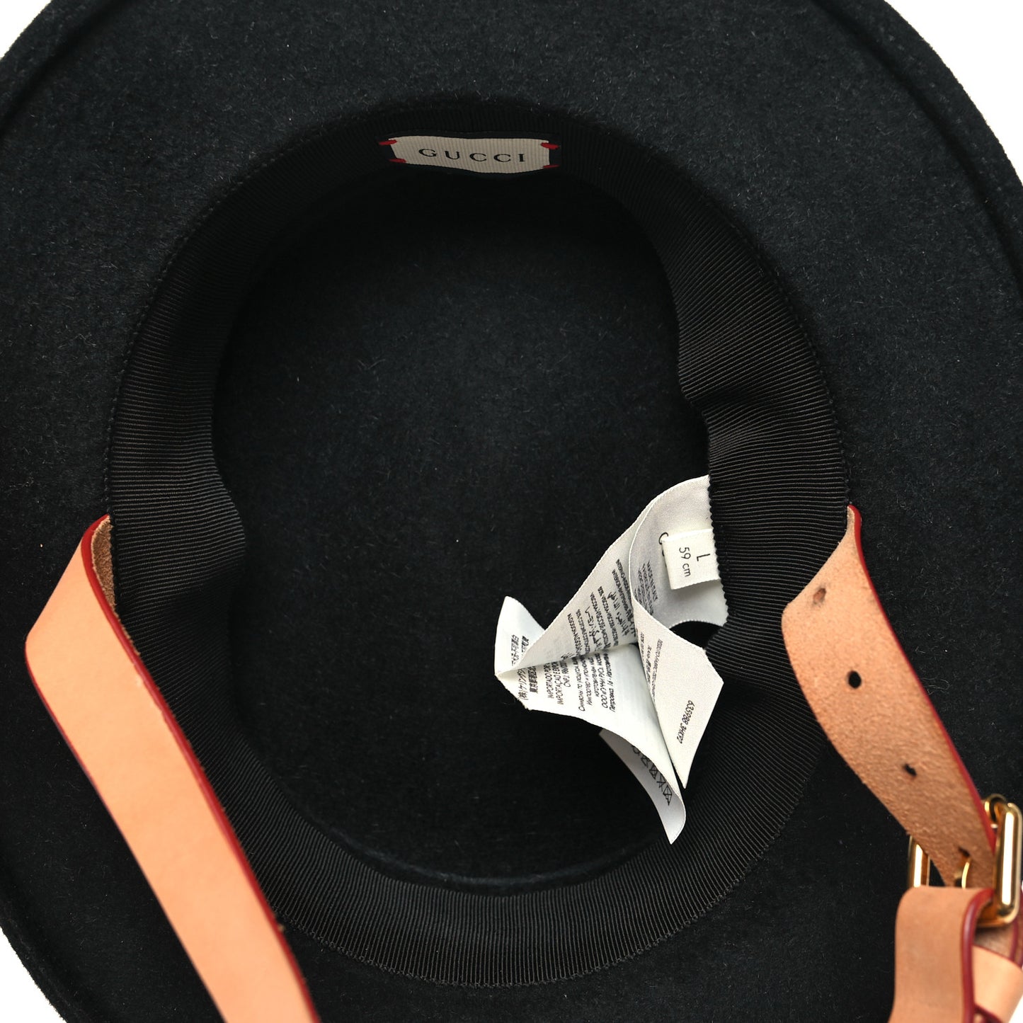 Felt Dame Hat L Black