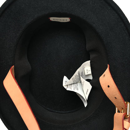Gucci Felt Dame Hat L Black 6 of 8