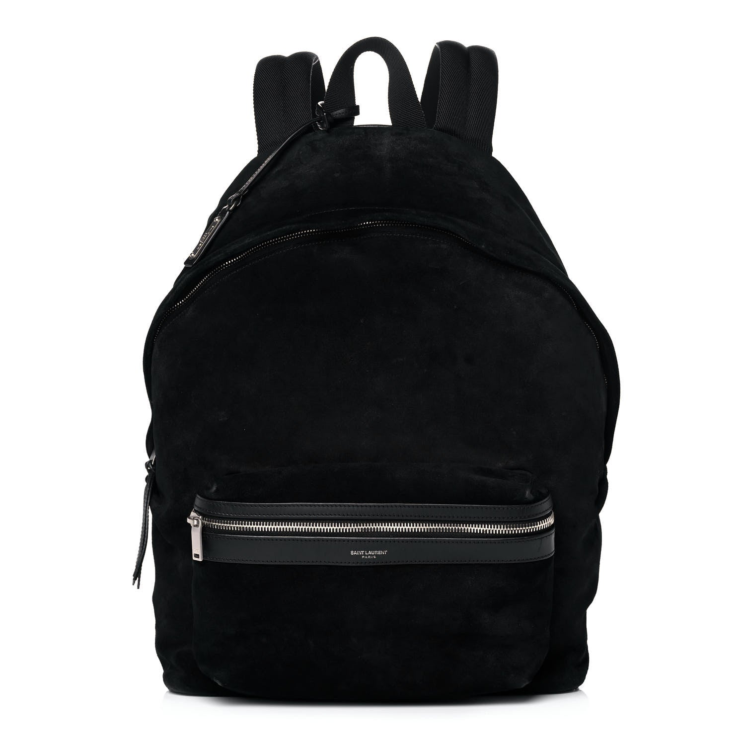 Saint Laurent Suede City Backpack Black 1 of 19