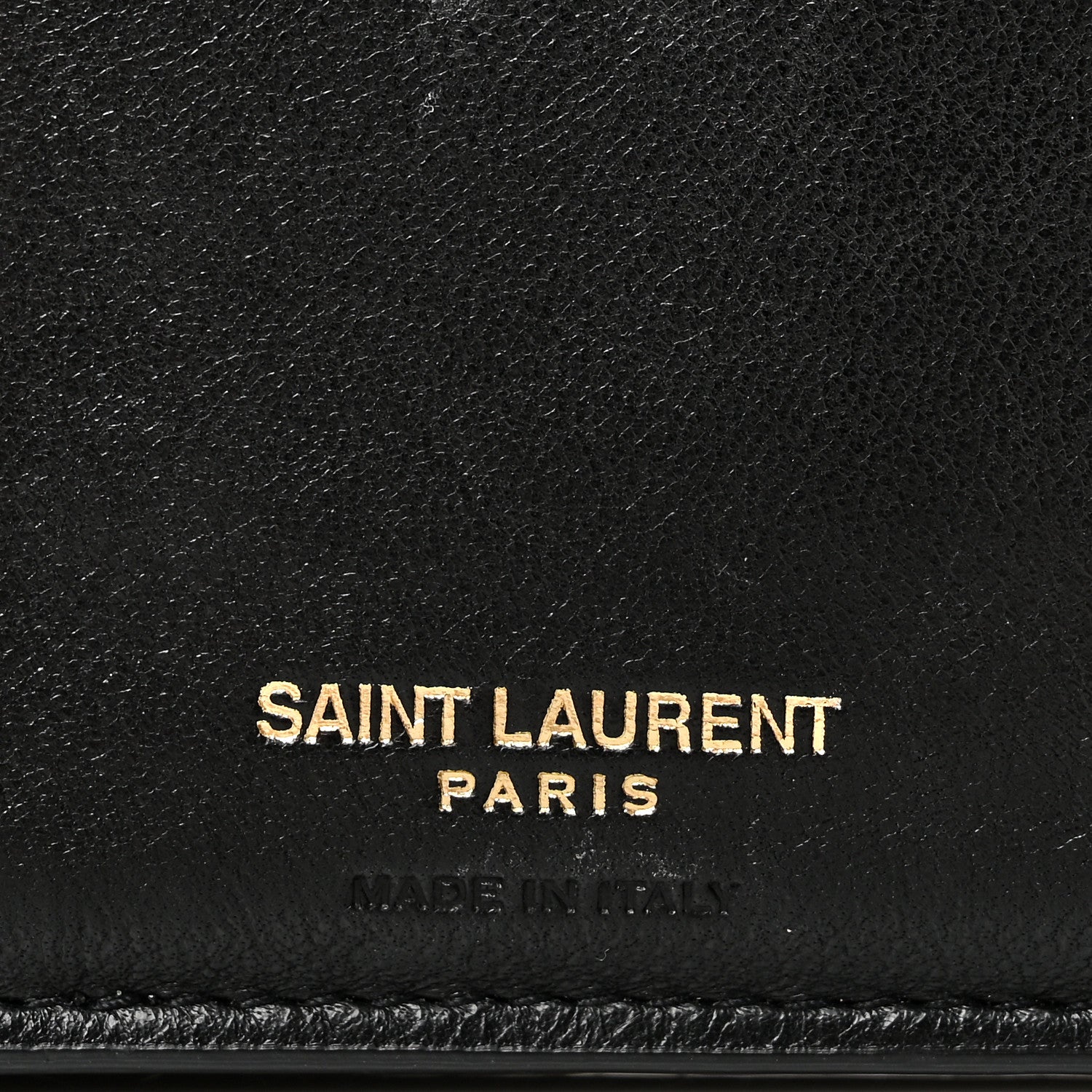 Saint Laurent Lambskin Matelasse Monogram Vicky Tri-Fold Wallet Black 6 of 8