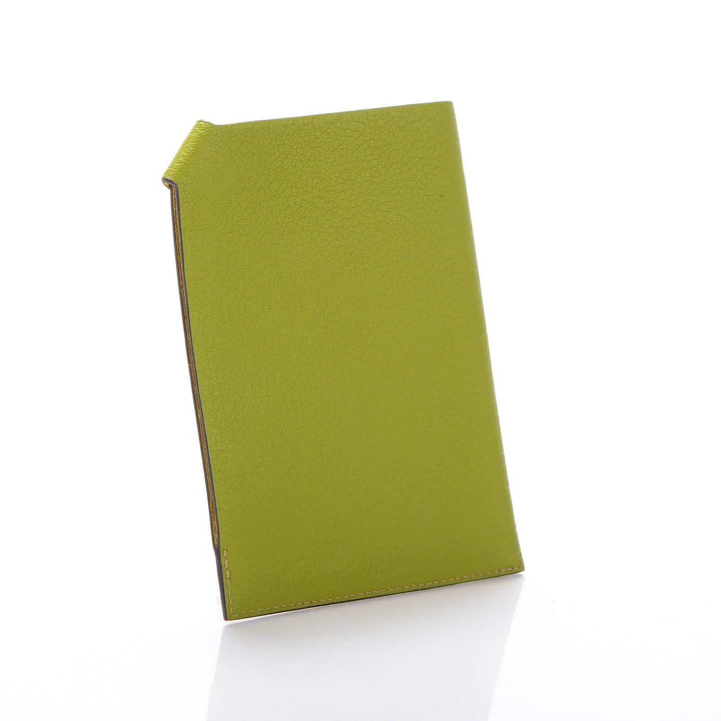Chevre Mysore Tarmac PM Passport Holder Vert Anis