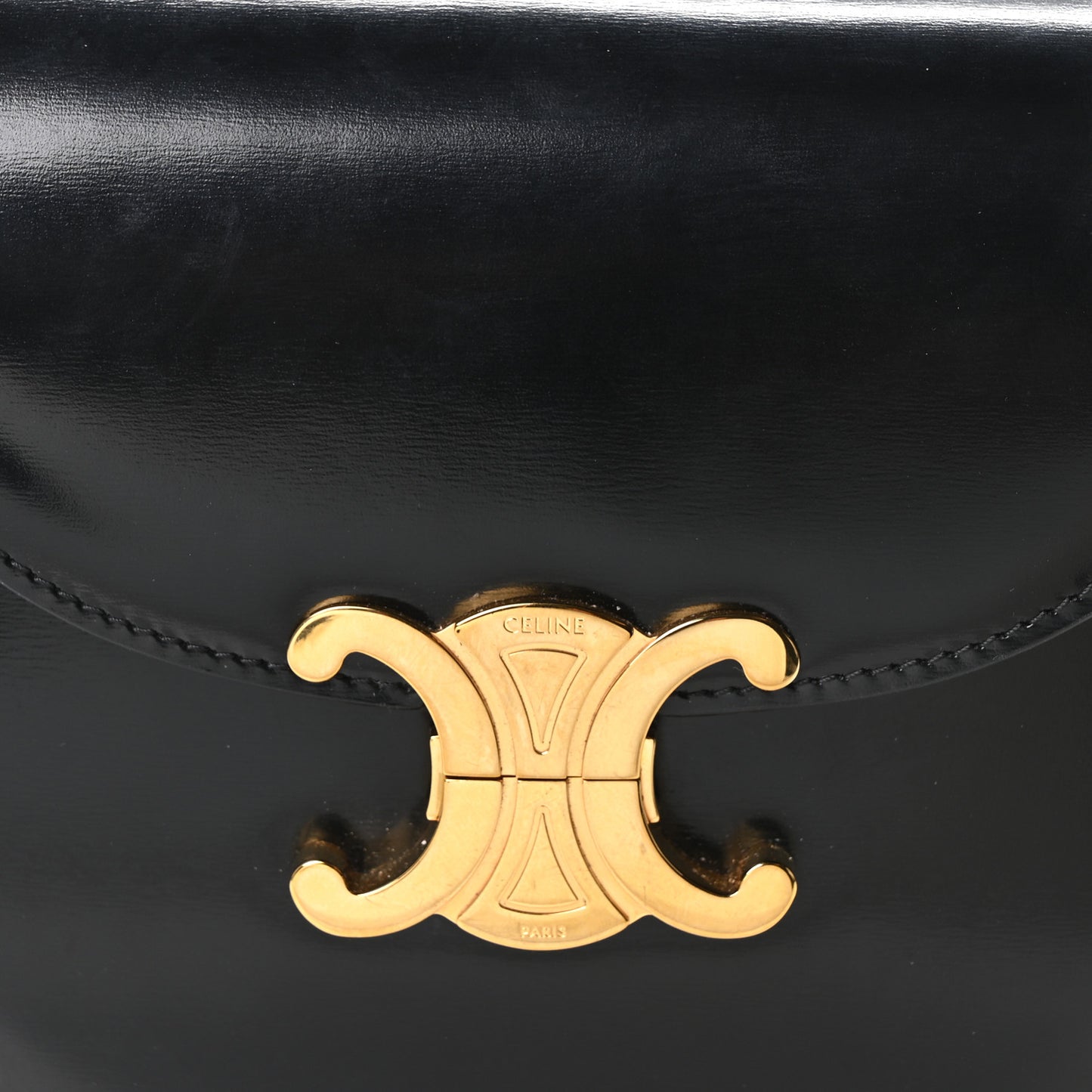 Shiny Calfskin Teen Besace Black