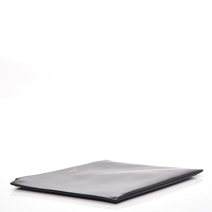 Saint Laurent Calfskin Zipped Clutch Black 4 of 18