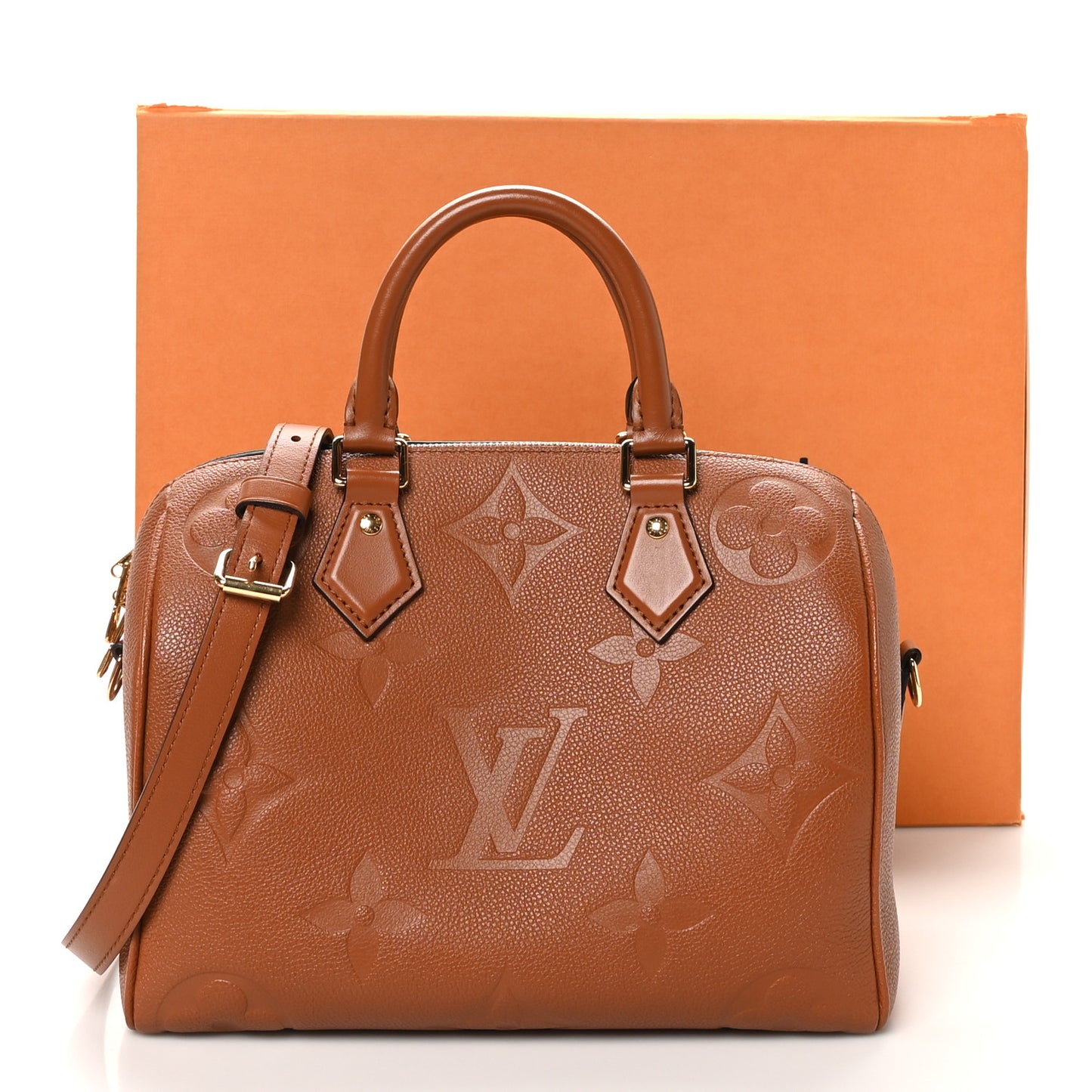 Empreinte Monogram Giant Speedy Bandouliere 25 Cognac