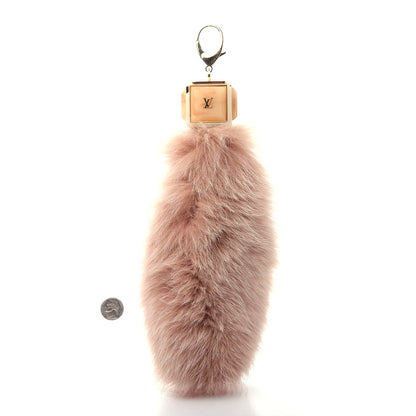 Louis Vuitton Fox Fur Foxy Key Holder Bag Charm Blush 2 of 5