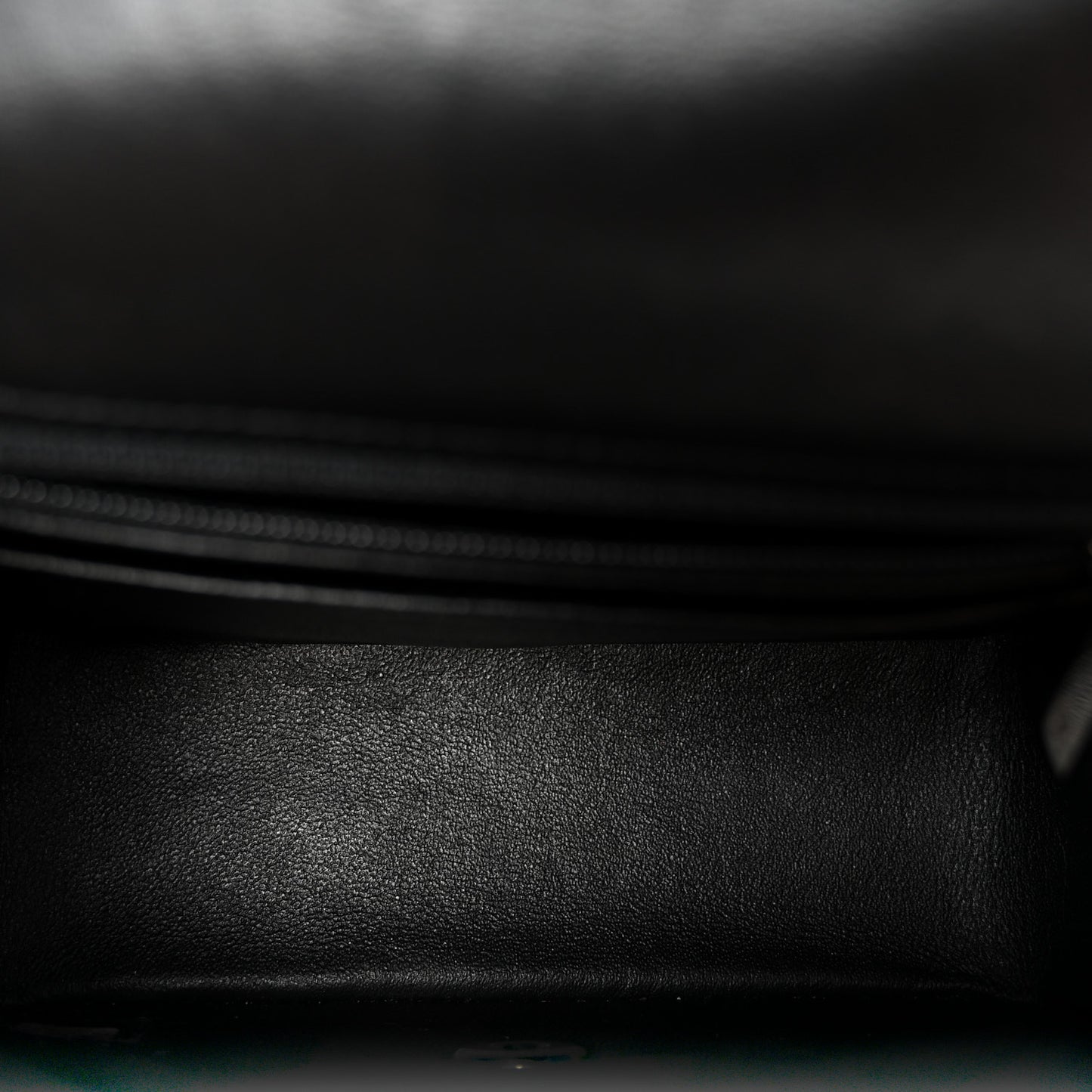Lambskin Quilted Mini Square Flap Black