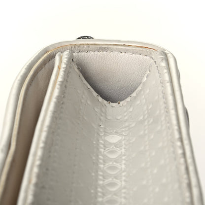 Christian Dior Patent Micro-Cannage Mini Diorama Flap Bag White 8 of 8
