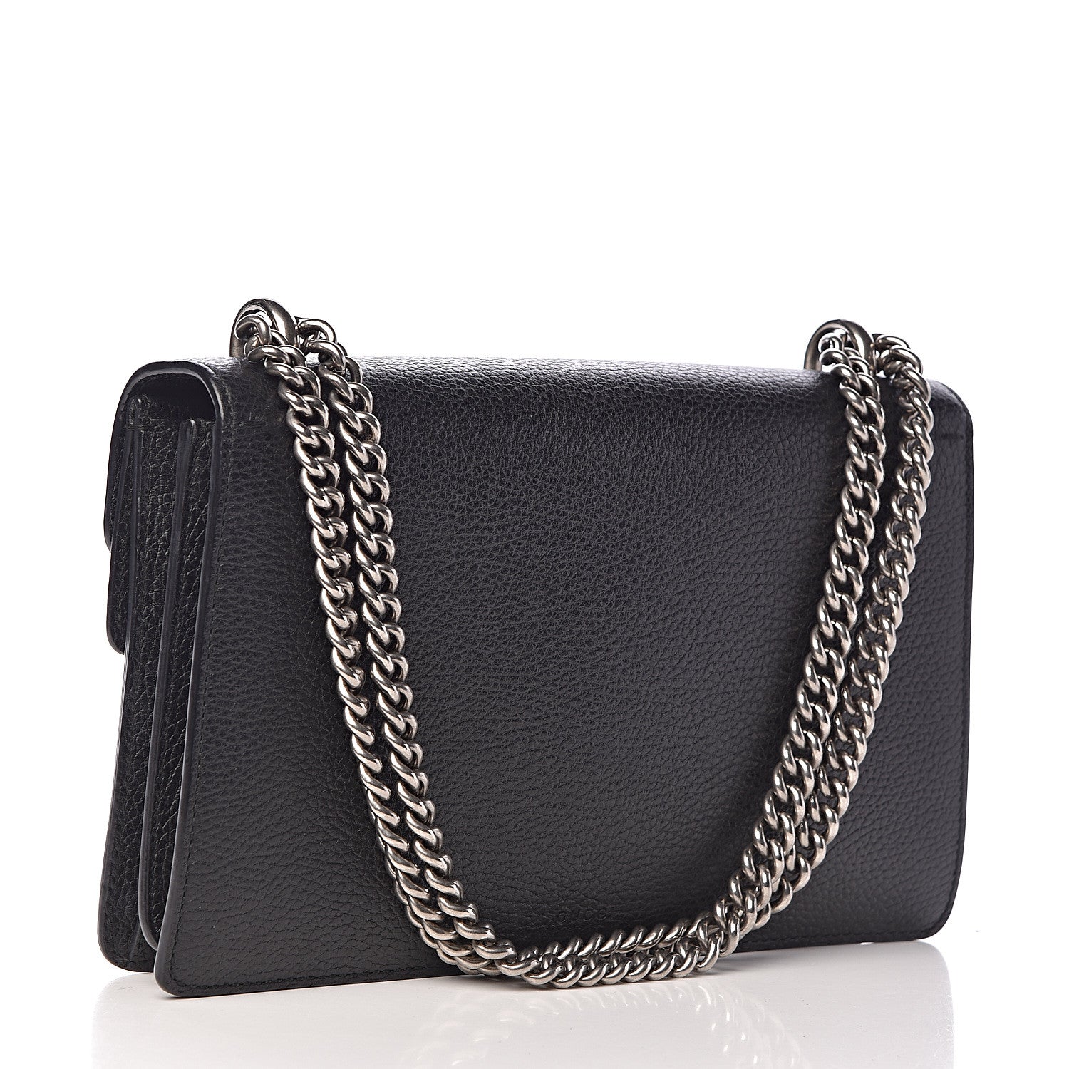 Gucci Pebbled Calfskin Small Dionysus Shoulder Bag Black 3 of 11