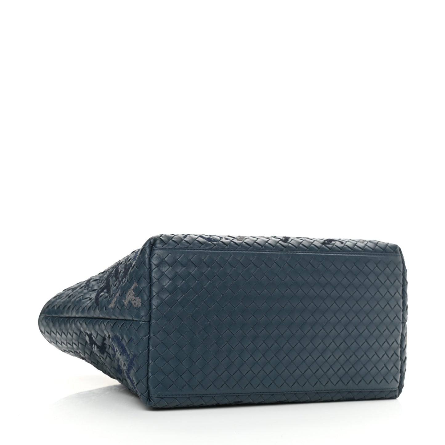 Nappa Intrecciato Graffiato Medium Tote Petrol