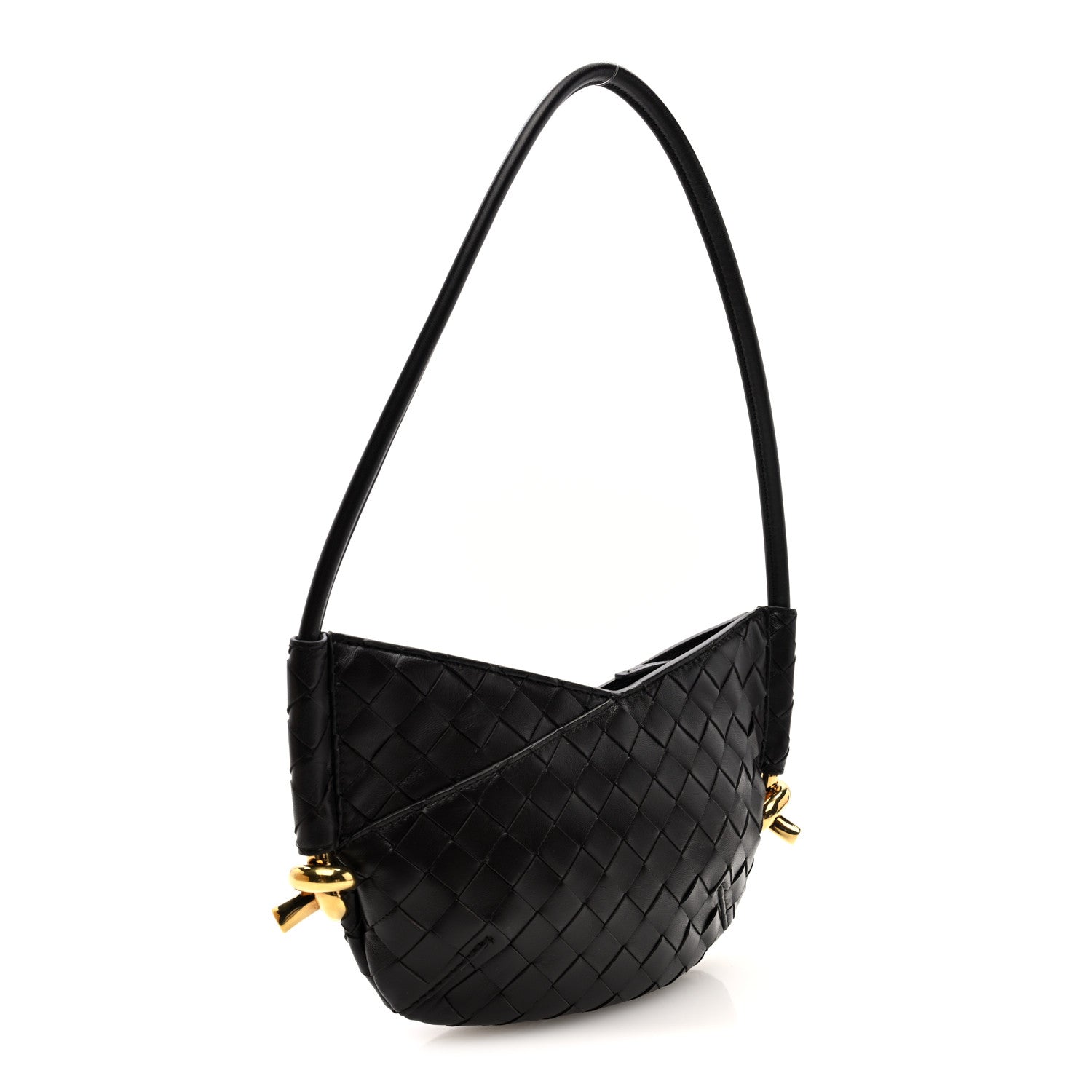 Bottega Veneta Nappa Intrecciato Mini Solstice Shoulder Bag Fondant 3 of 9