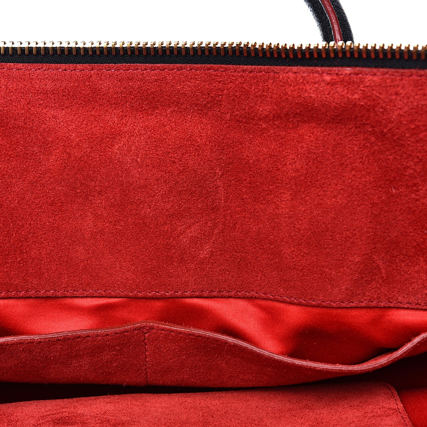 Goatskin Madras Zip Tote Black