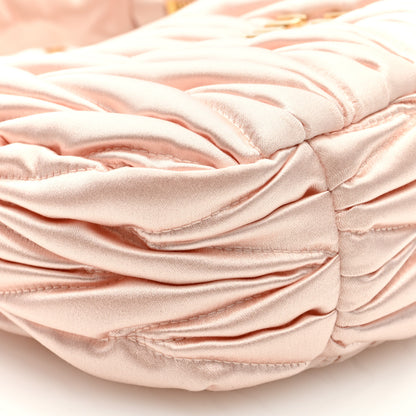 Miu Miu Satin Matelasse Mini Wander Hobo Alabaster Pink 7 of 8