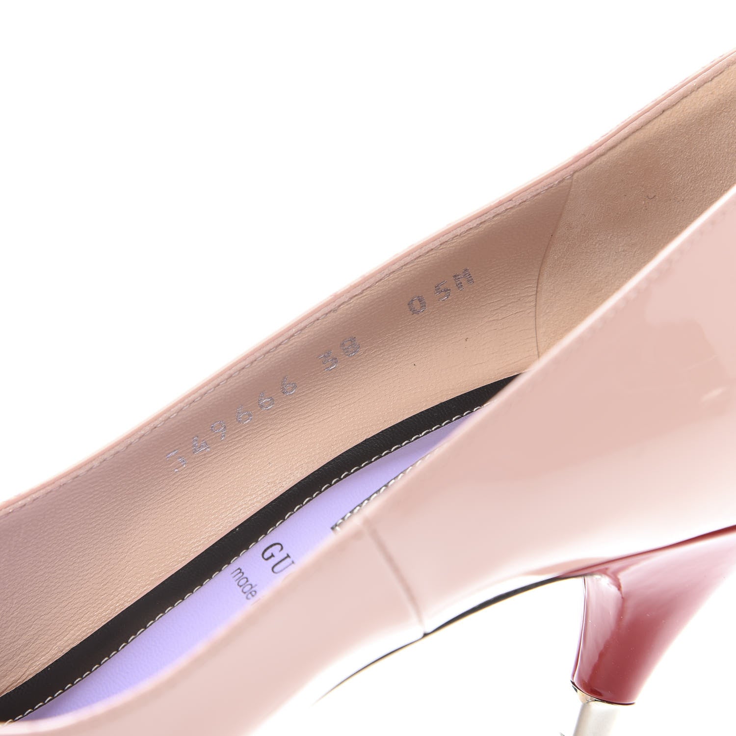 Gucci Patent GG Bow Sadie Spike High Heel Pumps 38 Perfect Pink 10 of 11