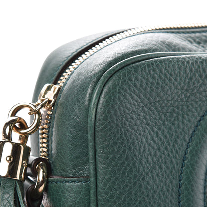 Gucci Pebbled Calfskin Small Soho Disco Bag Emerald Green 10 of 10