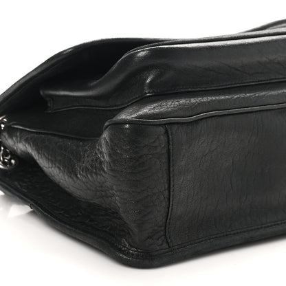 Saint Laurent Grained Lambskin Monogram Medium Niki Chain Satchel Black 9 of 10