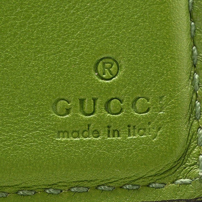 Gucci Patent Microguccissima Bi-Fold Wallet Green 6 of 15