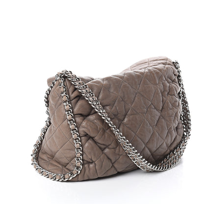 Chanel Washed Lambskin Chain Around Hobo Taupe 2 of 9