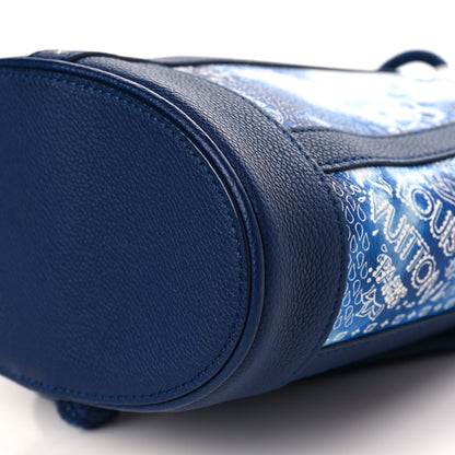 Louis Vuitton Cowhide Monogram Bandana Randonnee PM Blue 8 of 8