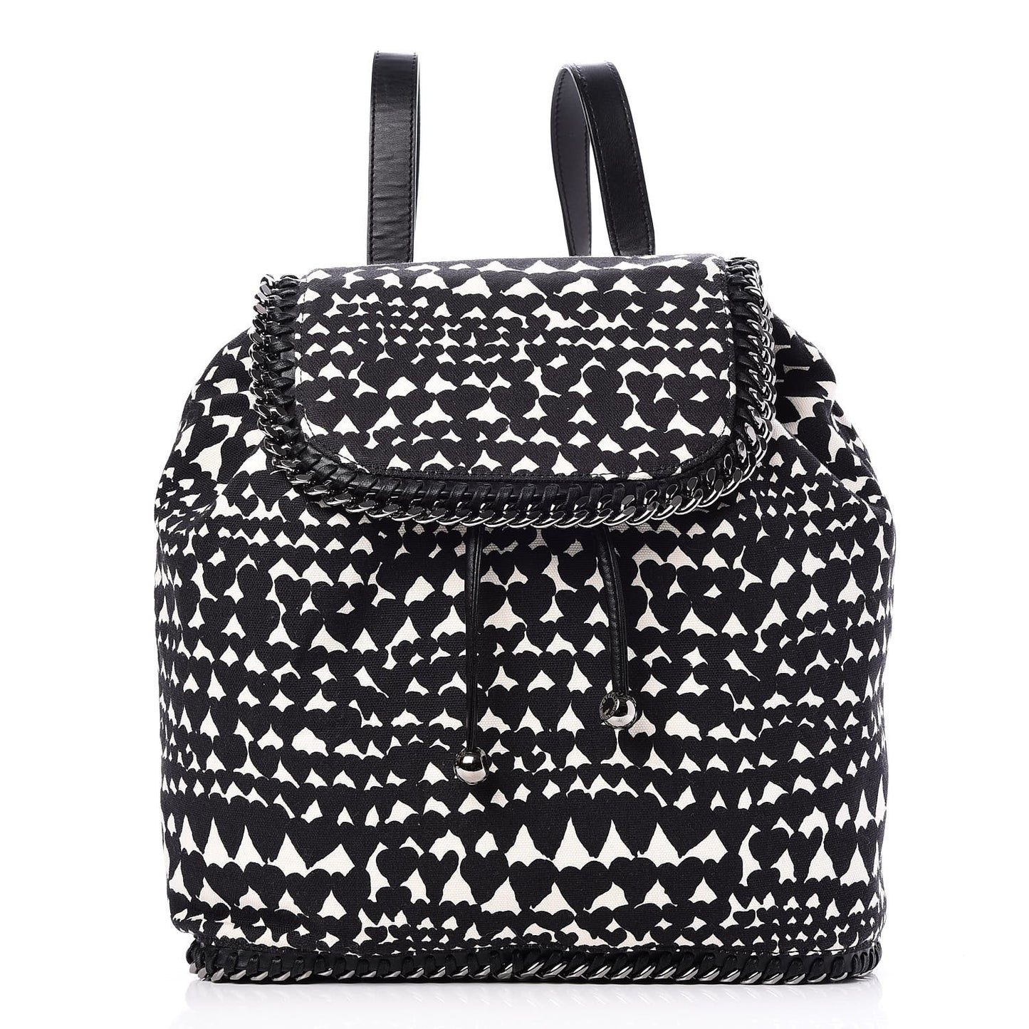 Shaggy Deer Hearts Falabella Backpack Bag Black