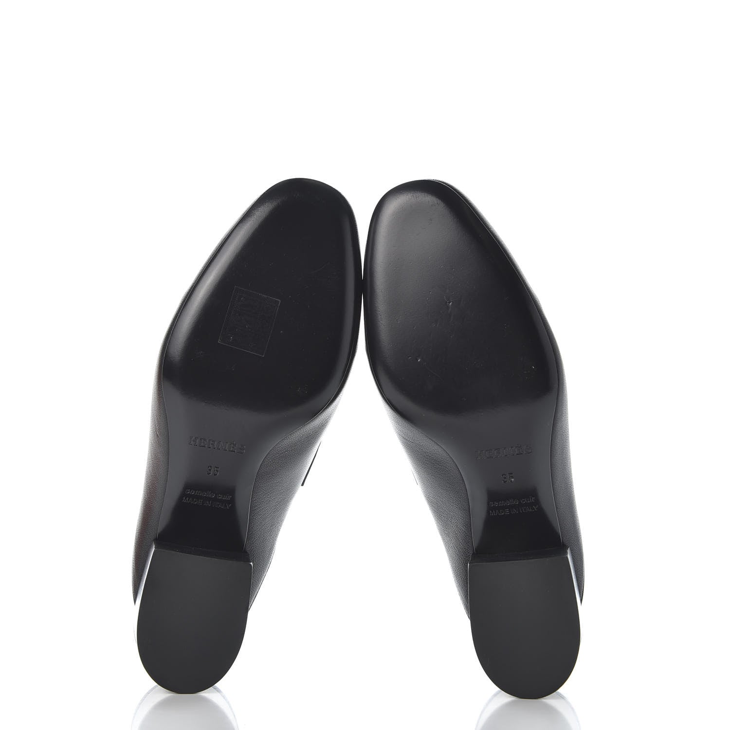 Hermes Goatskin Paradis Mules 35 Black 7 of 11