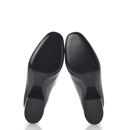 Hermes Goatskin Paradis Mules 35 Black 7 of 11