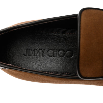 Jimmy Choo Suede Mens Foxley Tassel Loafers 41.5 Autumn Khaki 6 of 12