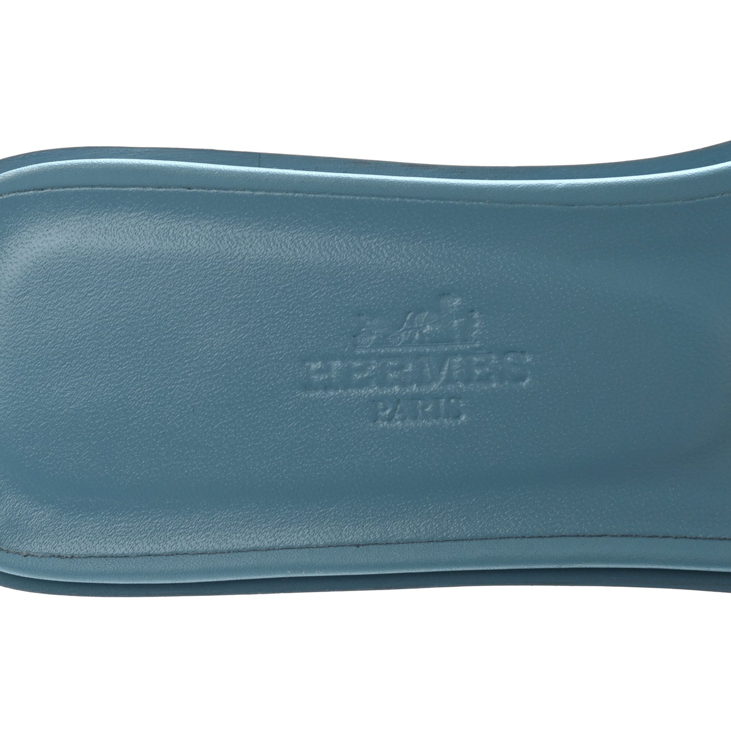 Calfskin Oran Sandals 37.5 Bleu Dorset