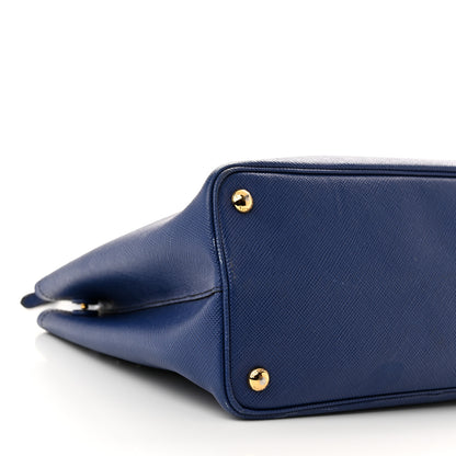 Prada Saffiano Cuir Medium Double Bag Inchiostro 8 of 11