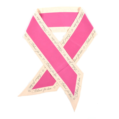 Gucci Silk Blind For Love Scarf Ivory Pink 1 of 4