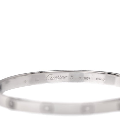 Cartier 18K White Gold LOVE Bracelet 19 4 of 4