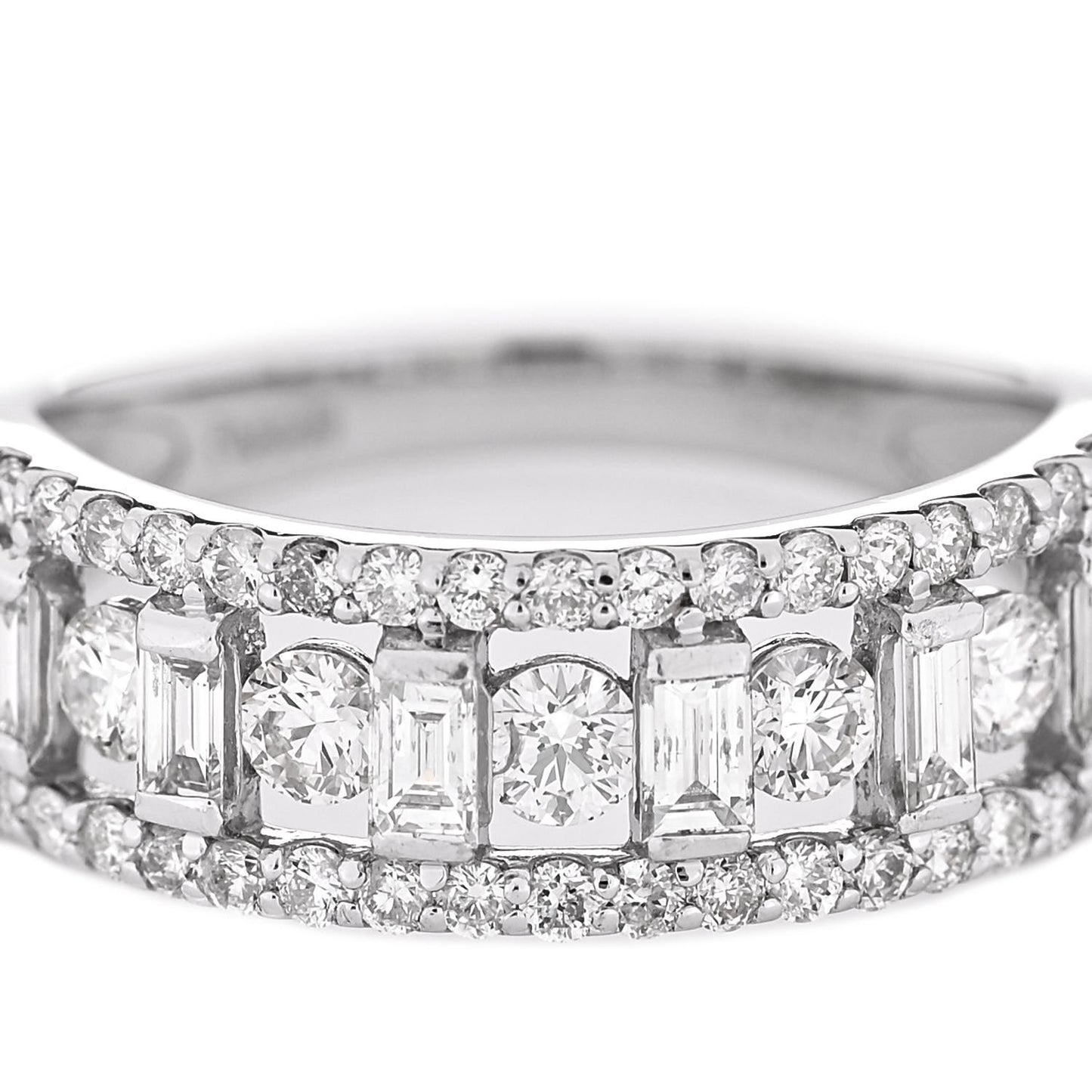 Platinum Diamond 1.00ctw Openwork Band Ring 53 6.25