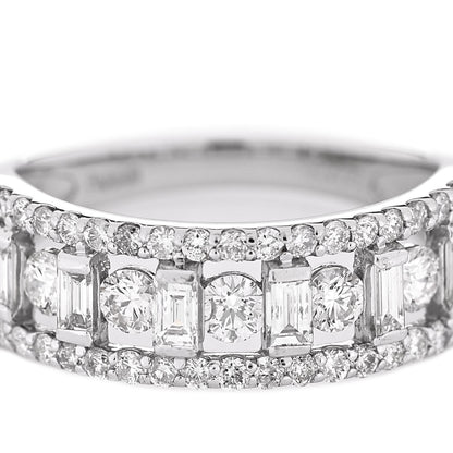 Parker & West by FASHIONPHILE Platinum Diamond 1.00ctw Openwork Band Ring 53 6.25 7 of 9