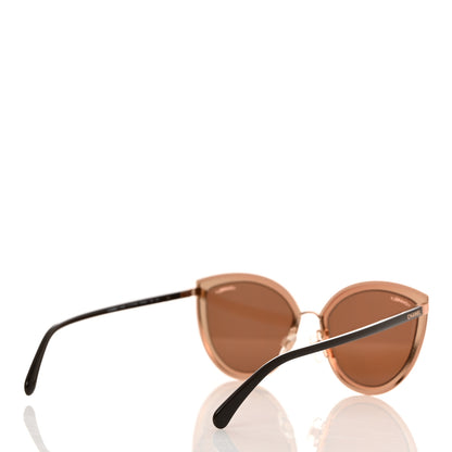 Chanel Metal Cat Eye Sunglasses 4222 Pink Gold 4 of 8