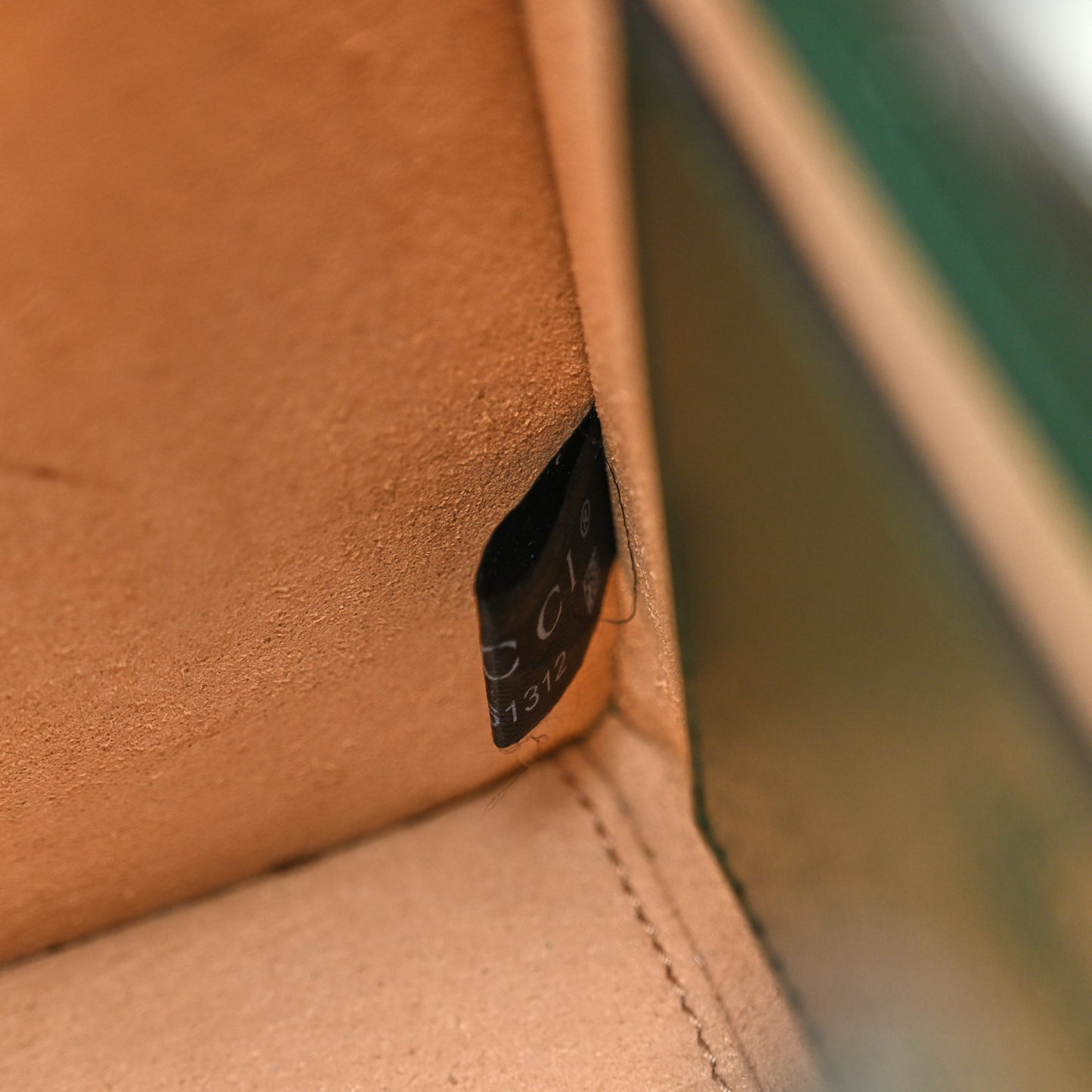 Textured Dollar Calfskin Mini Diana Tote Bag Vintage Green Pink
