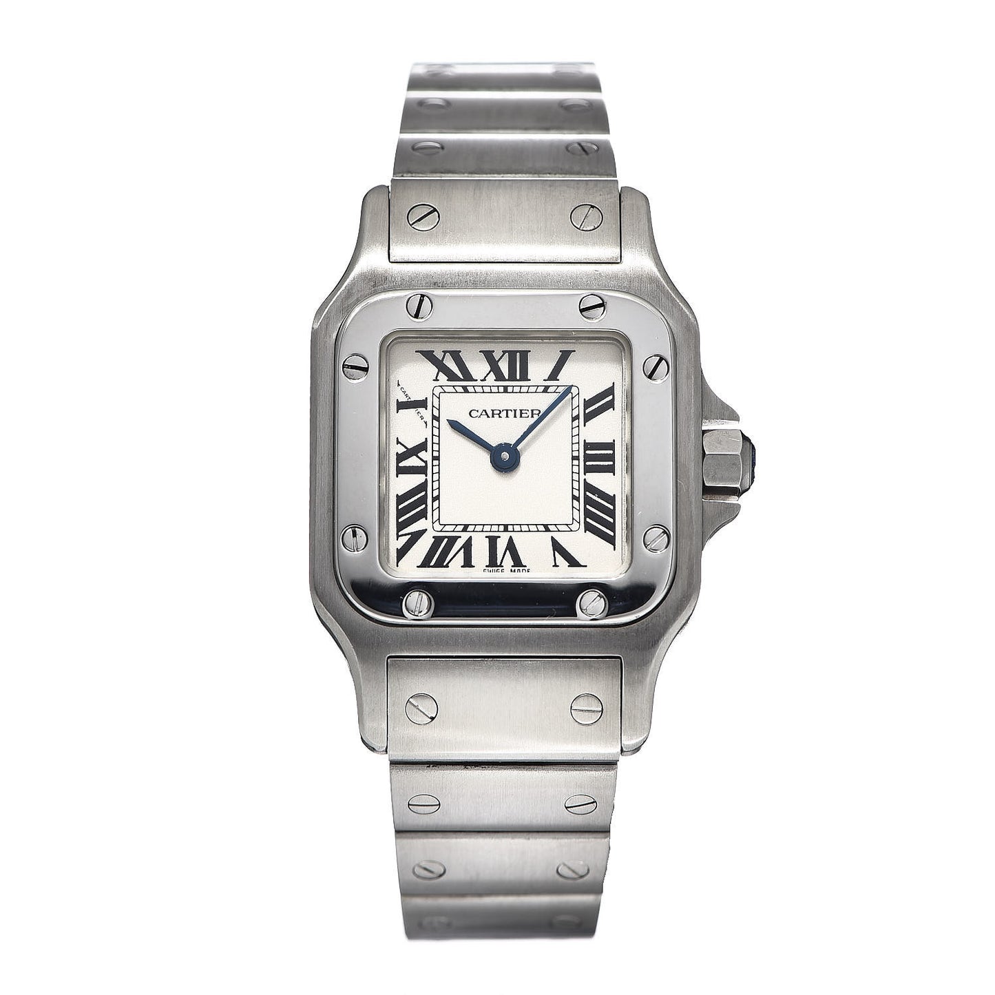 Stainless Steel 24mm Santos de Galbee Quartz Watch
