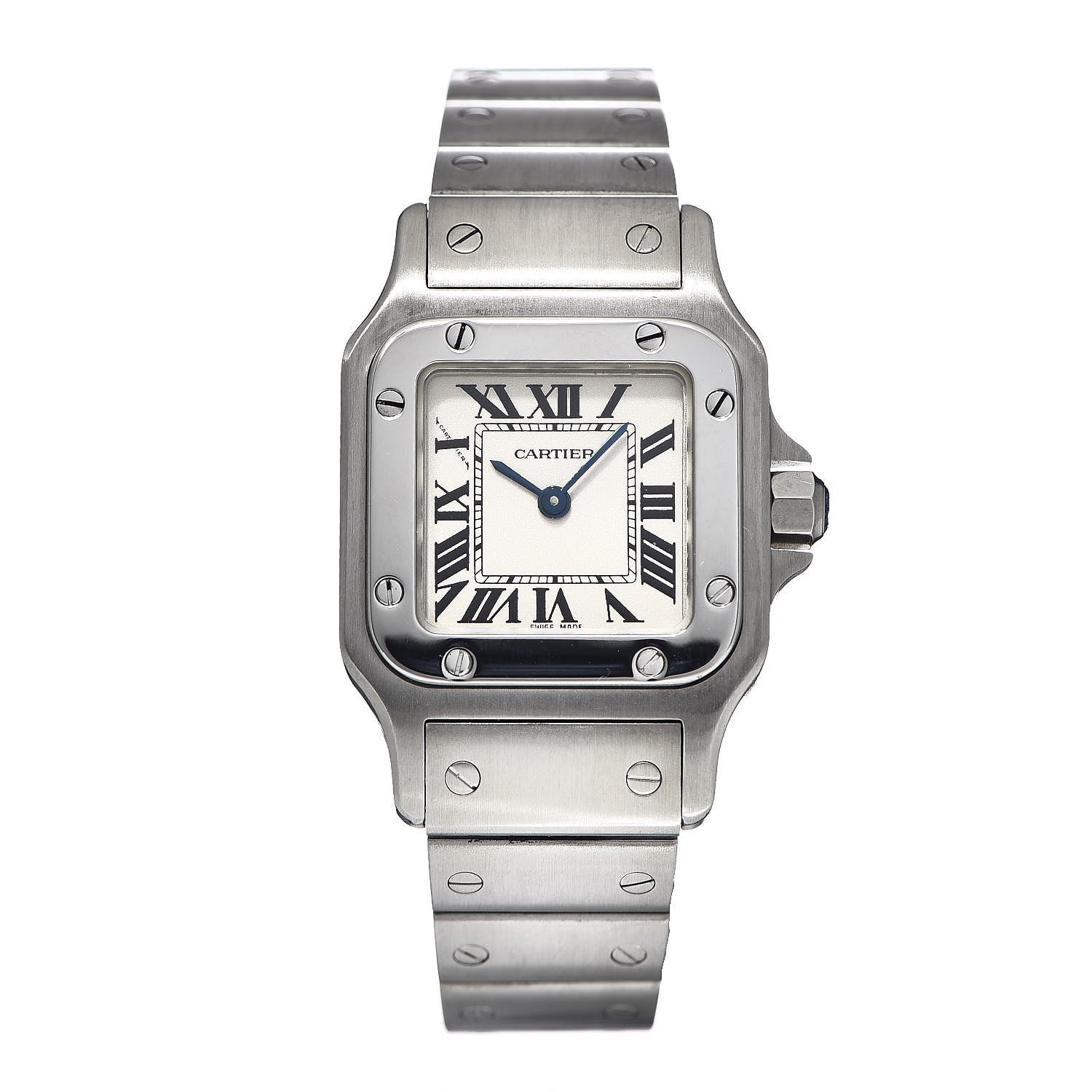 Cartier Stainless Steel 24mm Santos de Galbee Quartz Watch 1 of 9